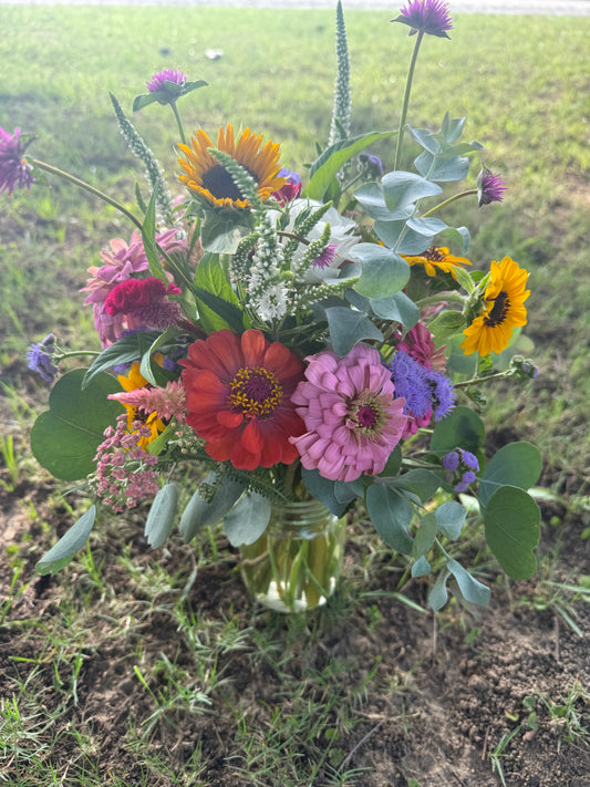 Seasonal Jar Arrangement